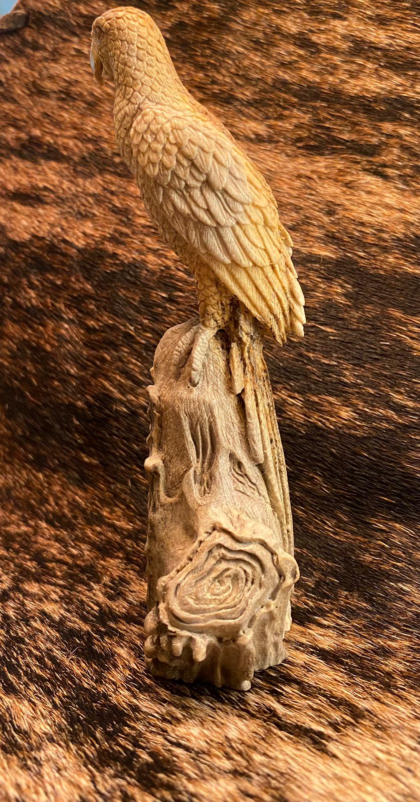 Eagle on Trunk - Handcrafted Wooden Eagle Decor for Home & Office | Perfect for Wall Art, Shelf Display, and Gift Giving