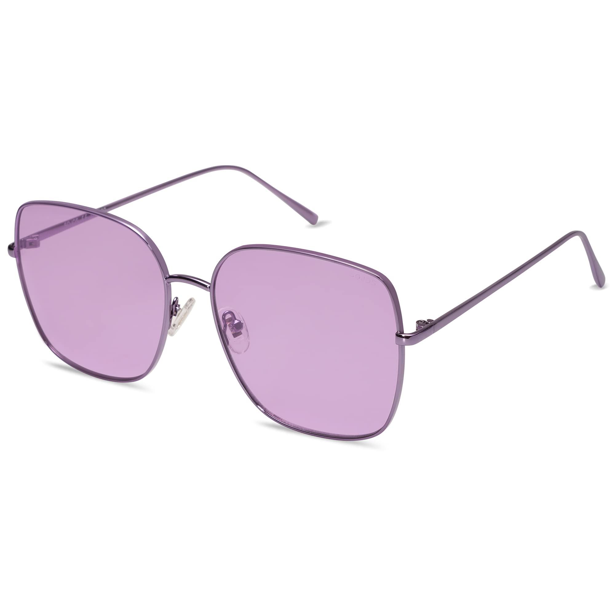 SOJOS Trendy Oversized Square Metal Frame Sunglasses for Women & Men - Retro Big Flat Lens UV400 Protection Unisex Shades SJ1146 | Perfect for Beach, Driving, and Outdoor Activities
