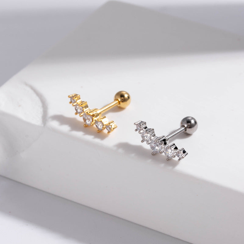 16G Surgical Steel Cartilage Earrings - Tiny Ball Stud Earrings for Helix, Tragus & Piercing | Hypoallergenic & Comfortable for Daily Wear