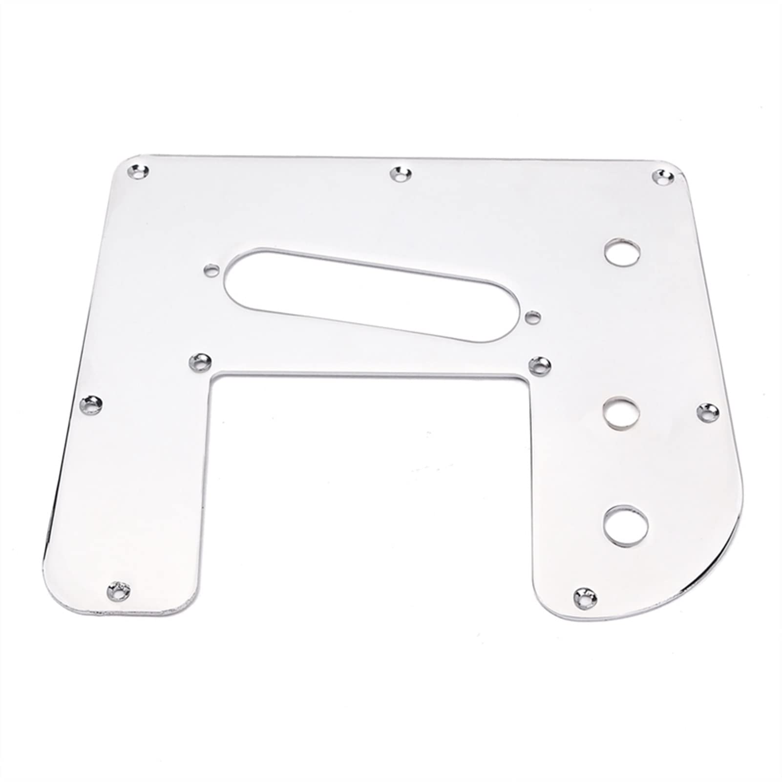 Chrome Plated 6-String Electric Guitar Control Plate & Bridge Set - Premium Steel Guitar Hardware for Electric Guitar Upgrades and Repairs - Perfect for Rock, Blues, and Metal Performances