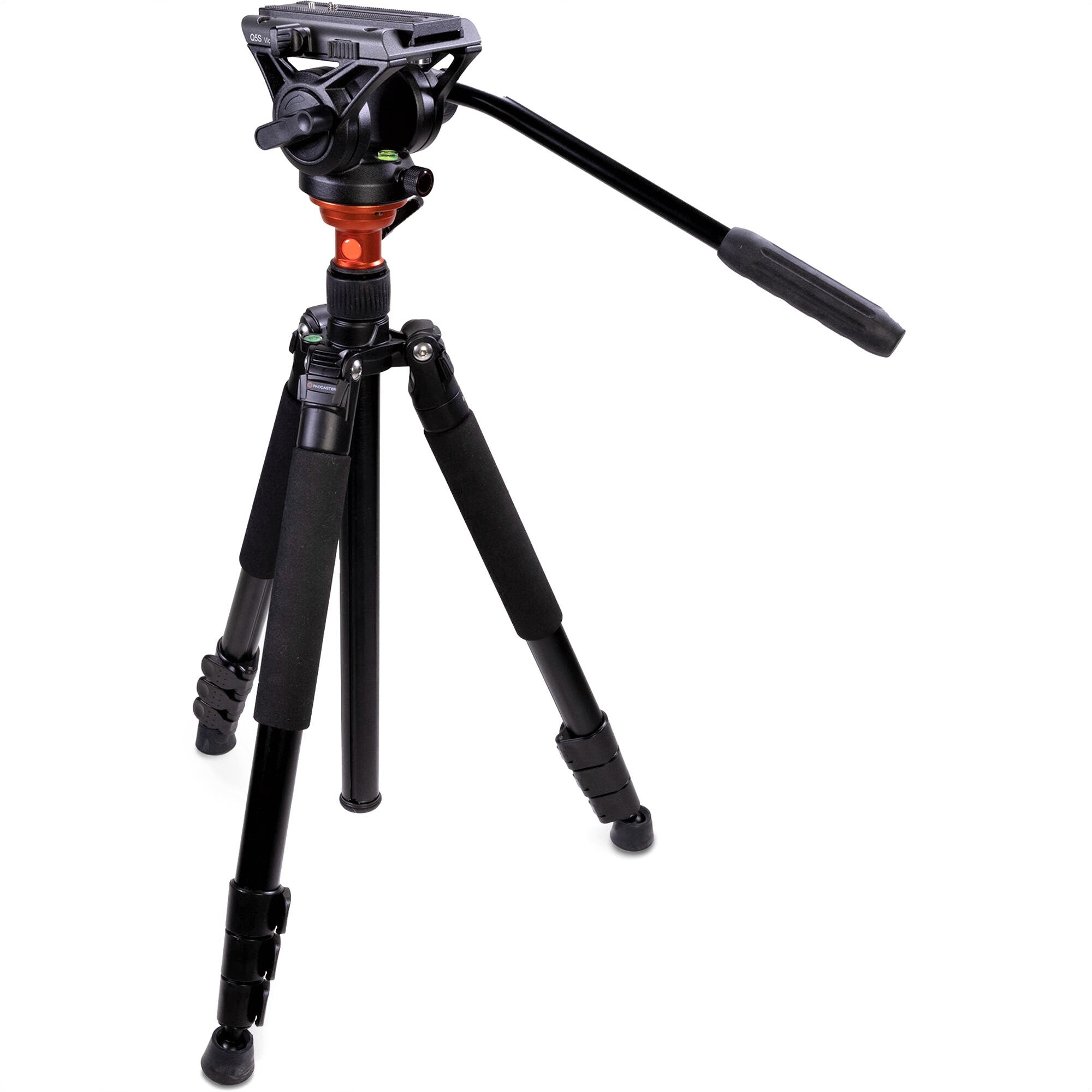 Padcaster Fluid Head Tripod & Monopod - Professional Video Camera Stand for Vlogging, Live Streaming & Photography | Perfect for YouTube, TikTok & Social Media Content Creation