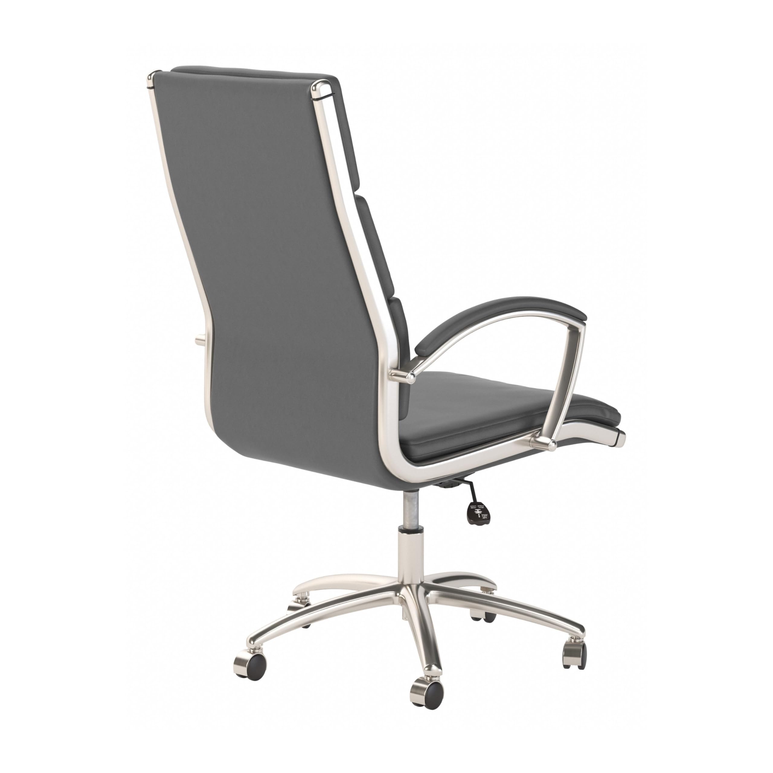 Bush Business Furniture 500 Series High Back Leather Executive Office Chair - Ergonomic Support for Long Work Hours, Home & Corporate Use
