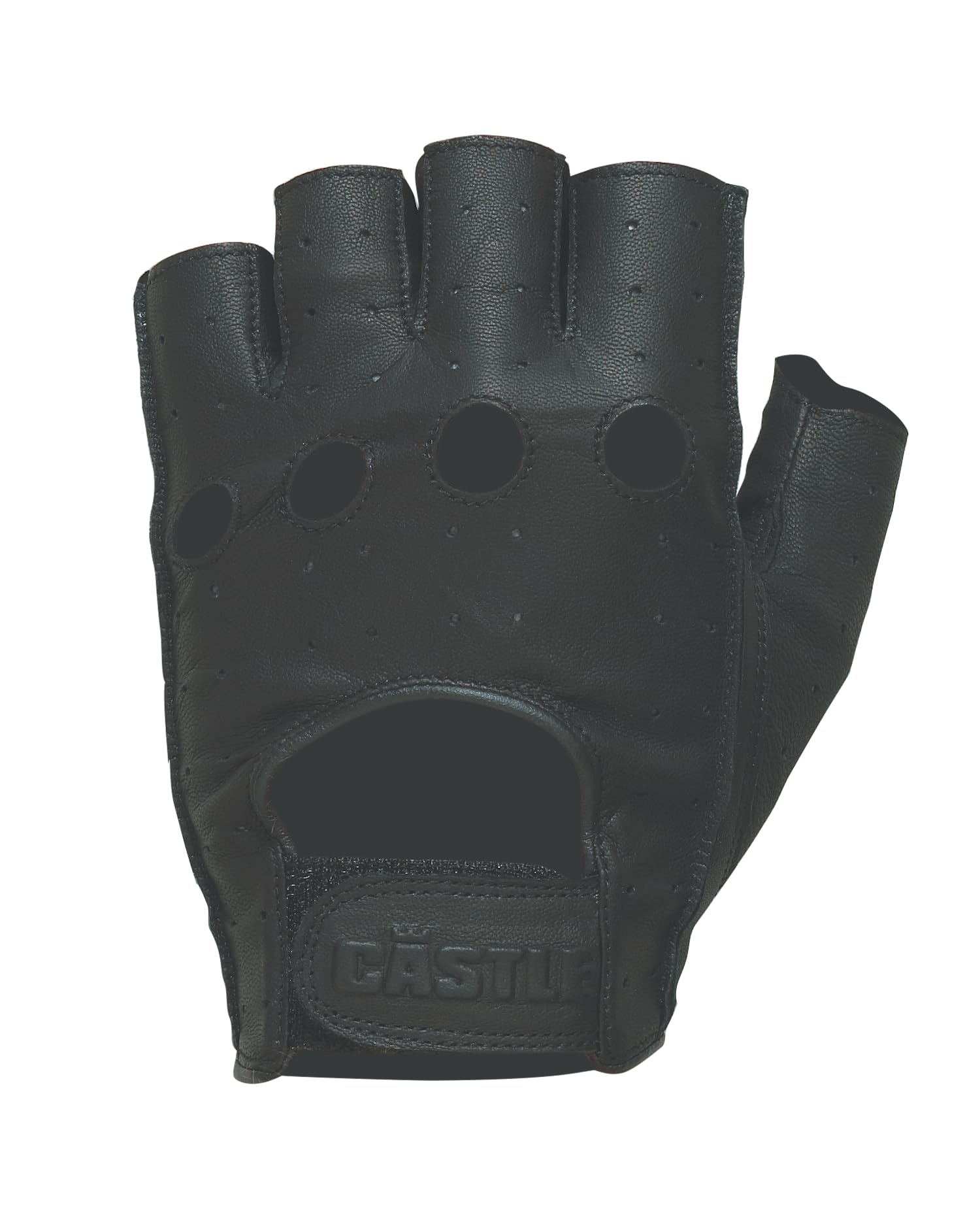 Premium Fingerless Leather Motorcycle Gloves for Men & Women - Breathable Biker Gloves for Riding, Cruising & Outdoor Adventures - Ideal for Harley, Honda, Yamaha & Other Motorcycles