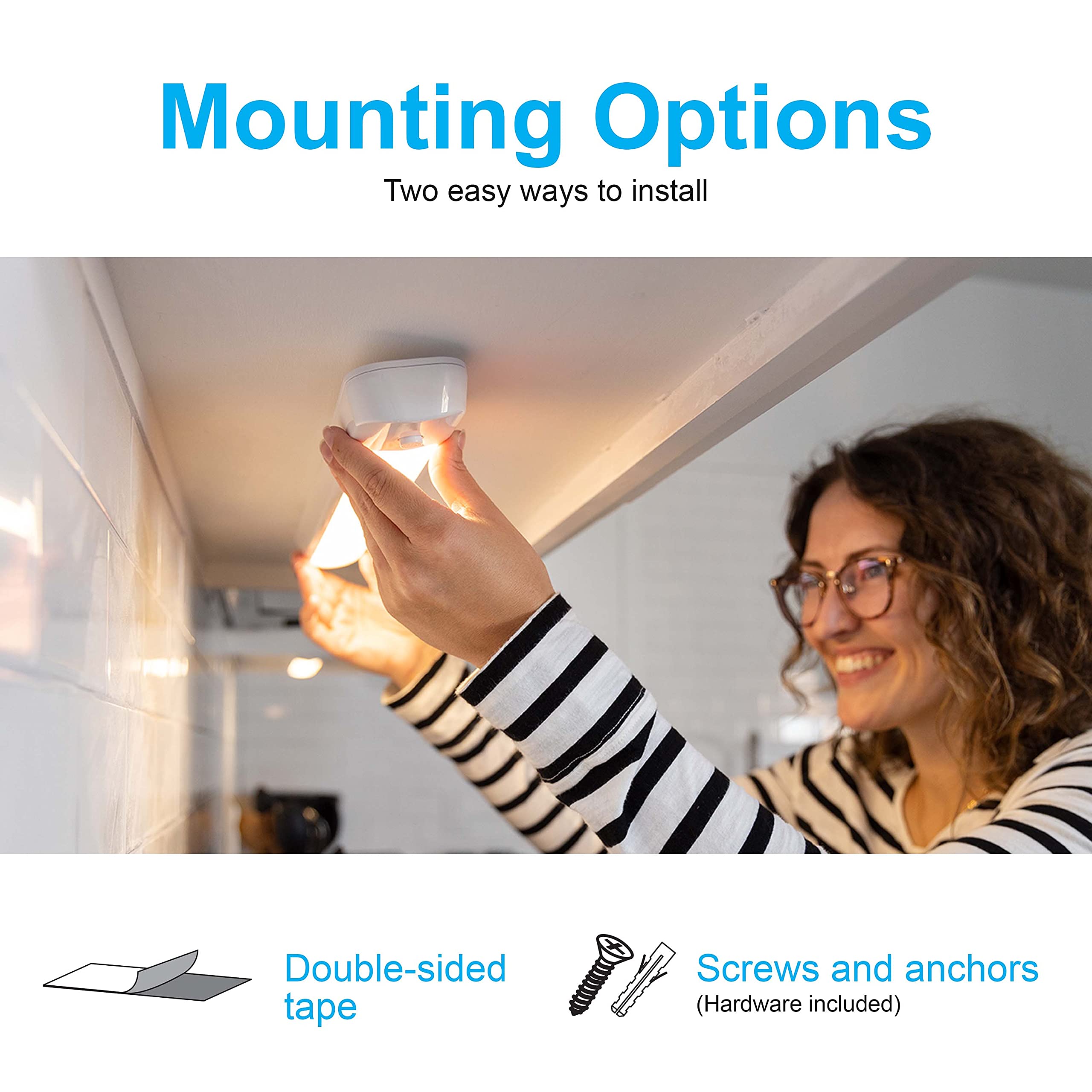 GE 24 Inch Under Cabinet LED Light - Wireless Battery Operated Tap Light (200 Lumens, Bright White) - Perfect for Kitchen, Closet, Pantry, Garage & Night Light Use - Model 58158-T1