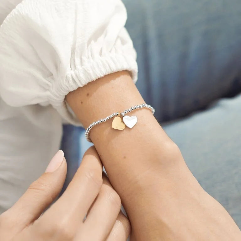 Joma Jewellery Bracelet - A Little Soul Sisters - Sterling Silver Adjustable Bangle for Women - Perfect Gift for Sisters, Best Friends & Loved Ones - Ideal for Birthdays, Anniversaries & Special Occasions