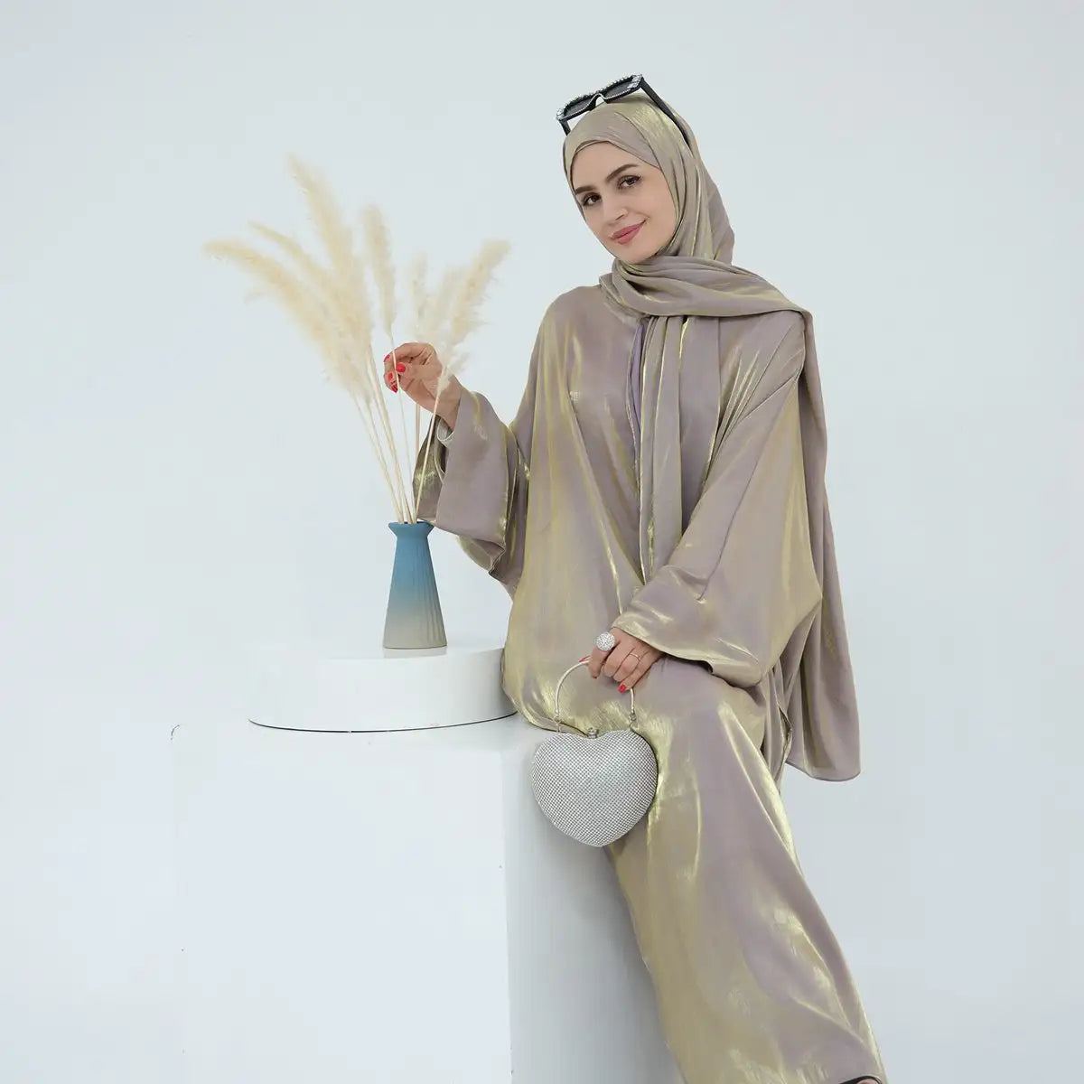 Elegant Muslim Women Abaya Dress - Modest Islamic Prayer Dress for Women - Perfect for Prayer, Mosque, and Special Occasions