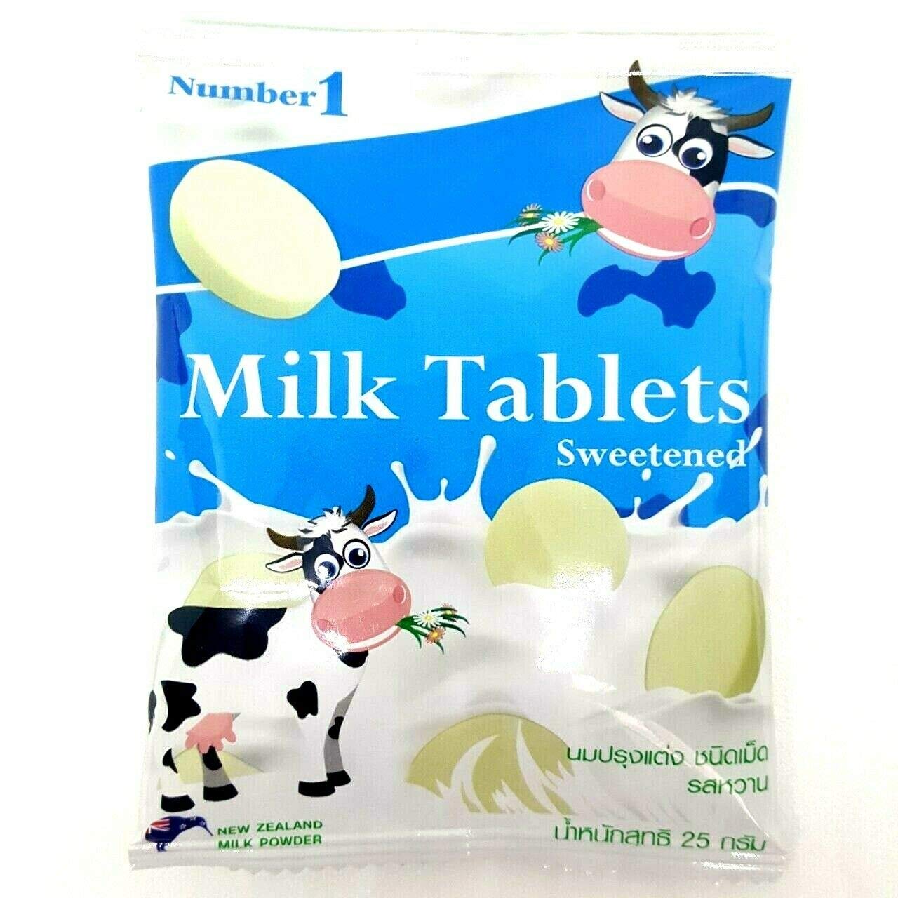(25g x 6 Packs) Sweetened Milk Tablet Candy - Healthy Aromatic Snack for Kids & Adults | Perfect for Lunchboxes, Office Treats & Travel Snacks