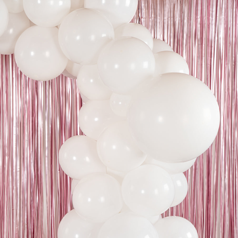 Balloonify White Balloon Arch Garland Kit - 105 Pieces for Party Decorations, Weddings, Baby Showers & Birthday Celebrations