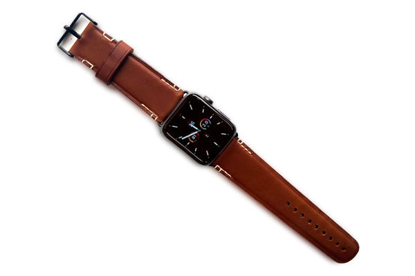 Premium Genuine Leather Apple Watch Bands for Men & Women - Comfortable & Durable Replacement Straps for Workout, Office & Everyday Use