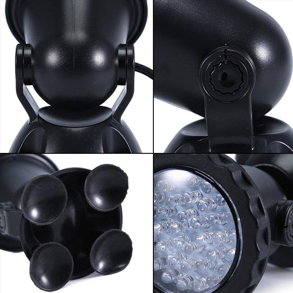 36 LED Color Changing Submersible Pond Light with Remote & Timer - Underwater Fountain Spotlight for Garden, Pool & Landscape Lighting