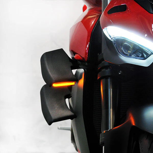 Ducati Streetfighter V4 & V2 Front Turn Signals LED Indicators - Compatible with 2020-Present Models - Perfect for Motorcycle Customization & Safety Upgrades