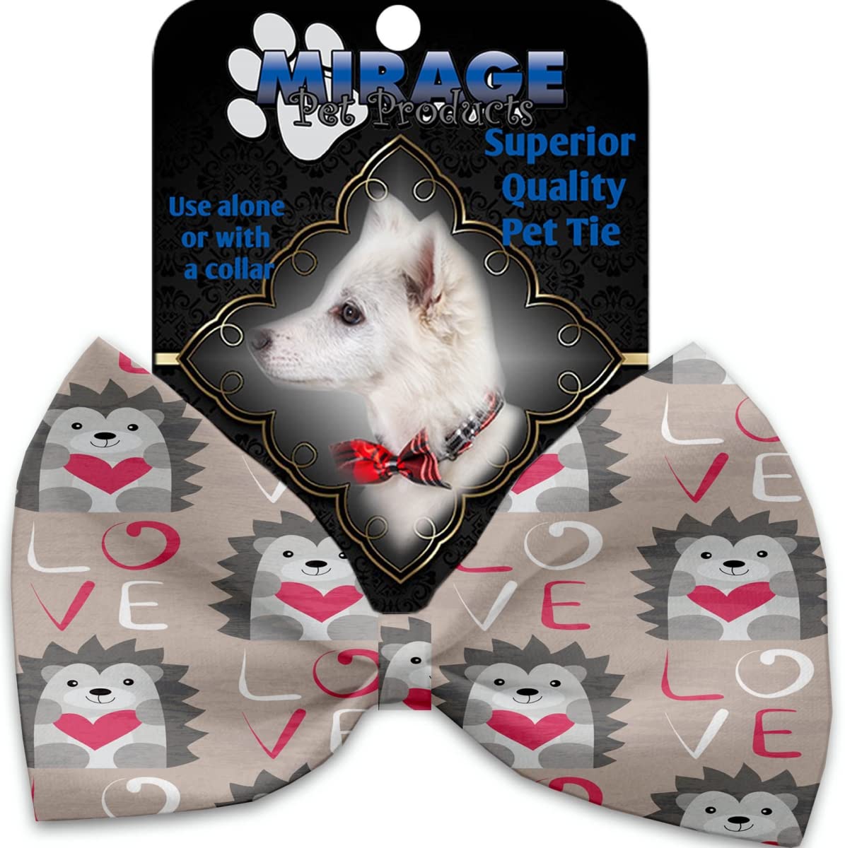 Cute Hedgehog Bow Tie Collar with Velcro - Adjustable Pet Accessory for Small Animals - Perfect for Hedgehogs, Hamsters & Guinea Pigs - Great for Photos, Parties & Special Occasions