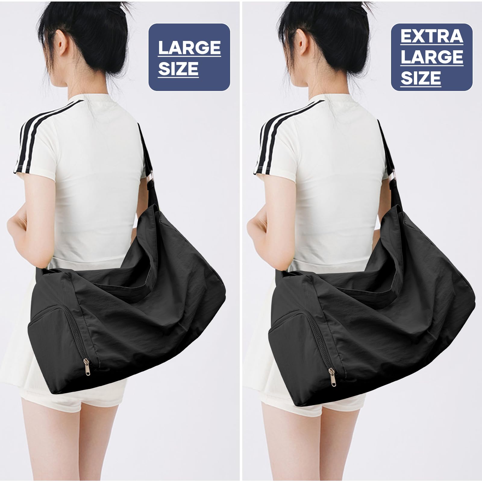 Small Gym Bag with Shoe Compartment - Waterproof Workout Duffle Bag for Women, Lightweight Travel & Sports Tote for Yoga, Dance, Swimming & Overnight Trips - Perfect for Gym, Travel & Fitness Activities