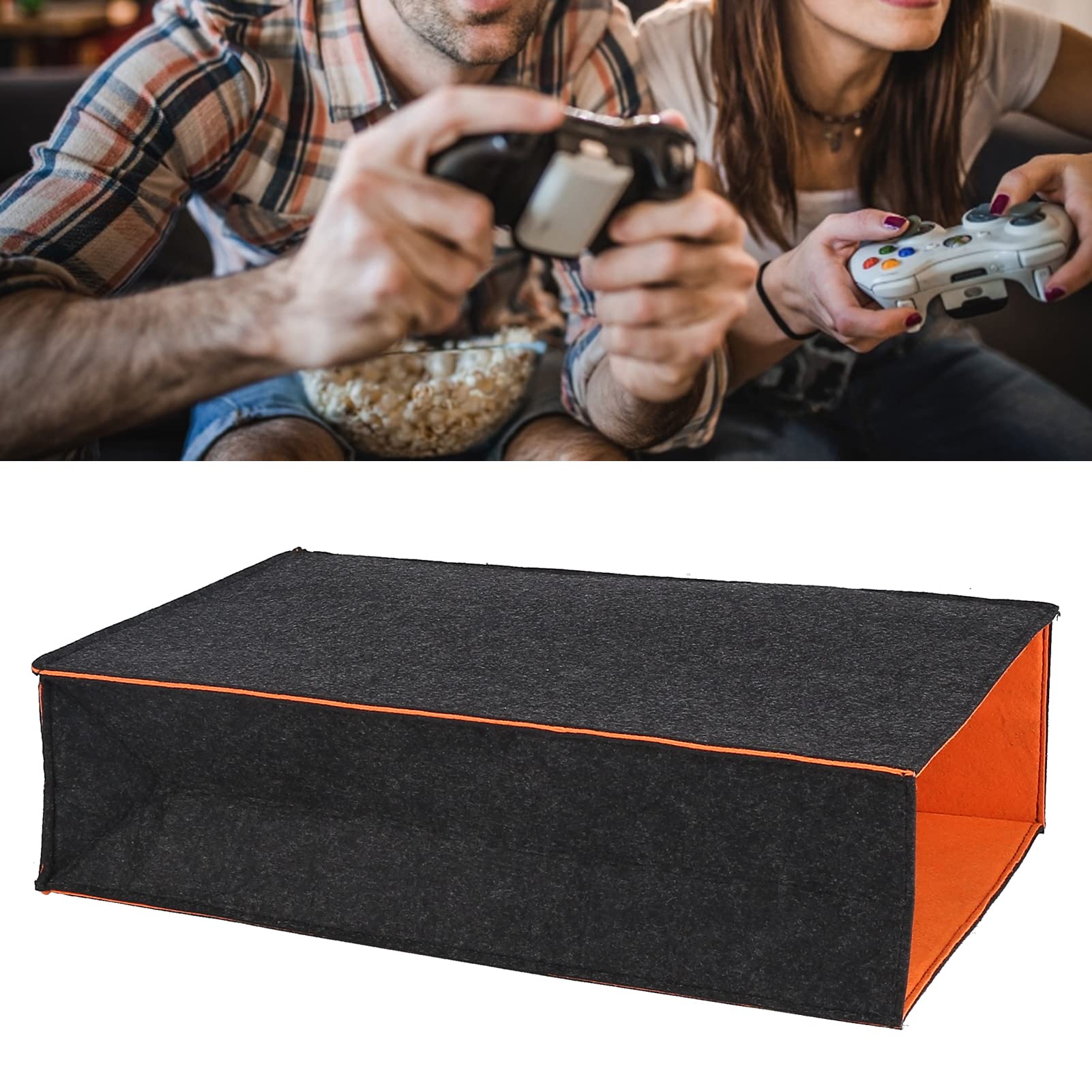 Premium Dustproof Felt Cover for Sony PlayStation 5 Console - Custom Fit PS5 Dust Protector Case | Gaming Accessories for Home Entertainment & Console Protection
