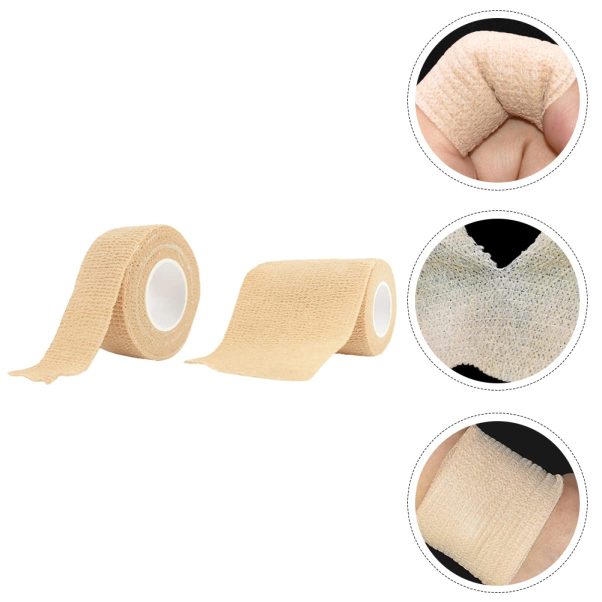 FOMIYES 2-Pack Self-Adhesive Elastic Sports Tape - Breathable & Stretchy Athletic Wrap for Ankle, Wrist & Knee Support - Perfect for Running, Basketball, Volleyball & Workout Injury Prevention
