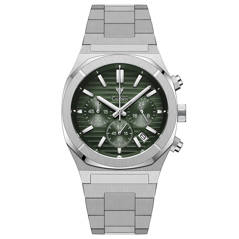 CADISEN Men’s Automatic Mechanical Watch - Waterproof Sapphire Crystal, Stainless Steel Casual Dress Watch for Business & Everyday Use | Perfect Gift for Men