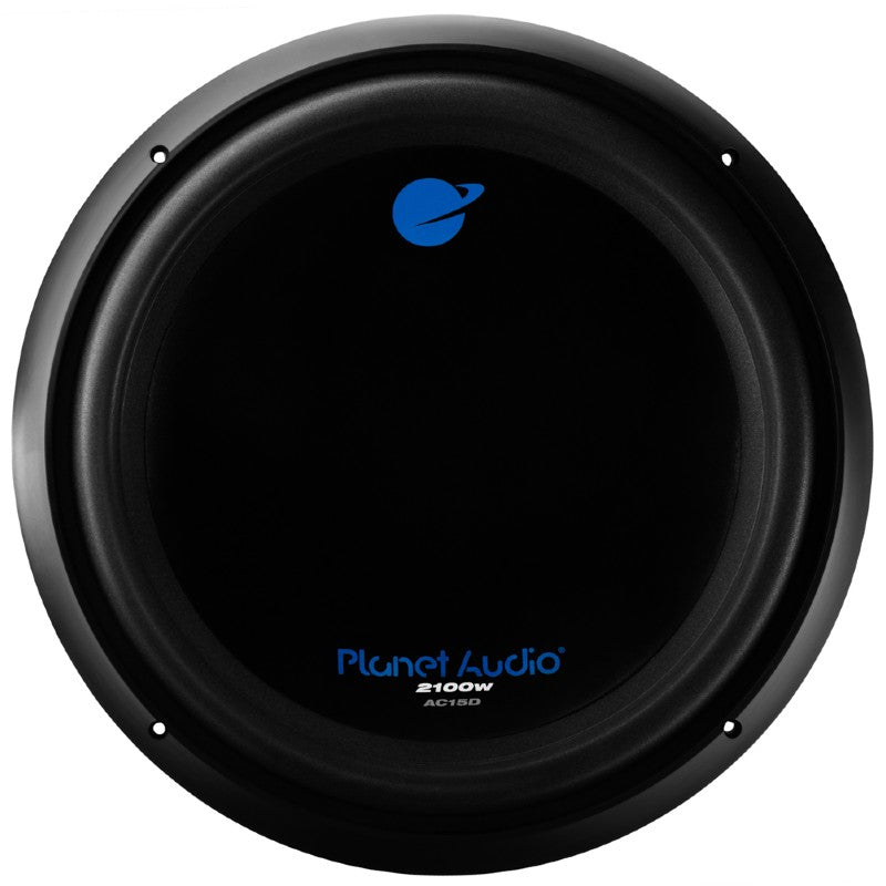 Planet Audio AC15D 15 Inch DUAL Voice Coil 4 Ohm 2100W Car Subwoofer - Powerful Bass for Trucks, SUVs & Custom Car Audio Systems