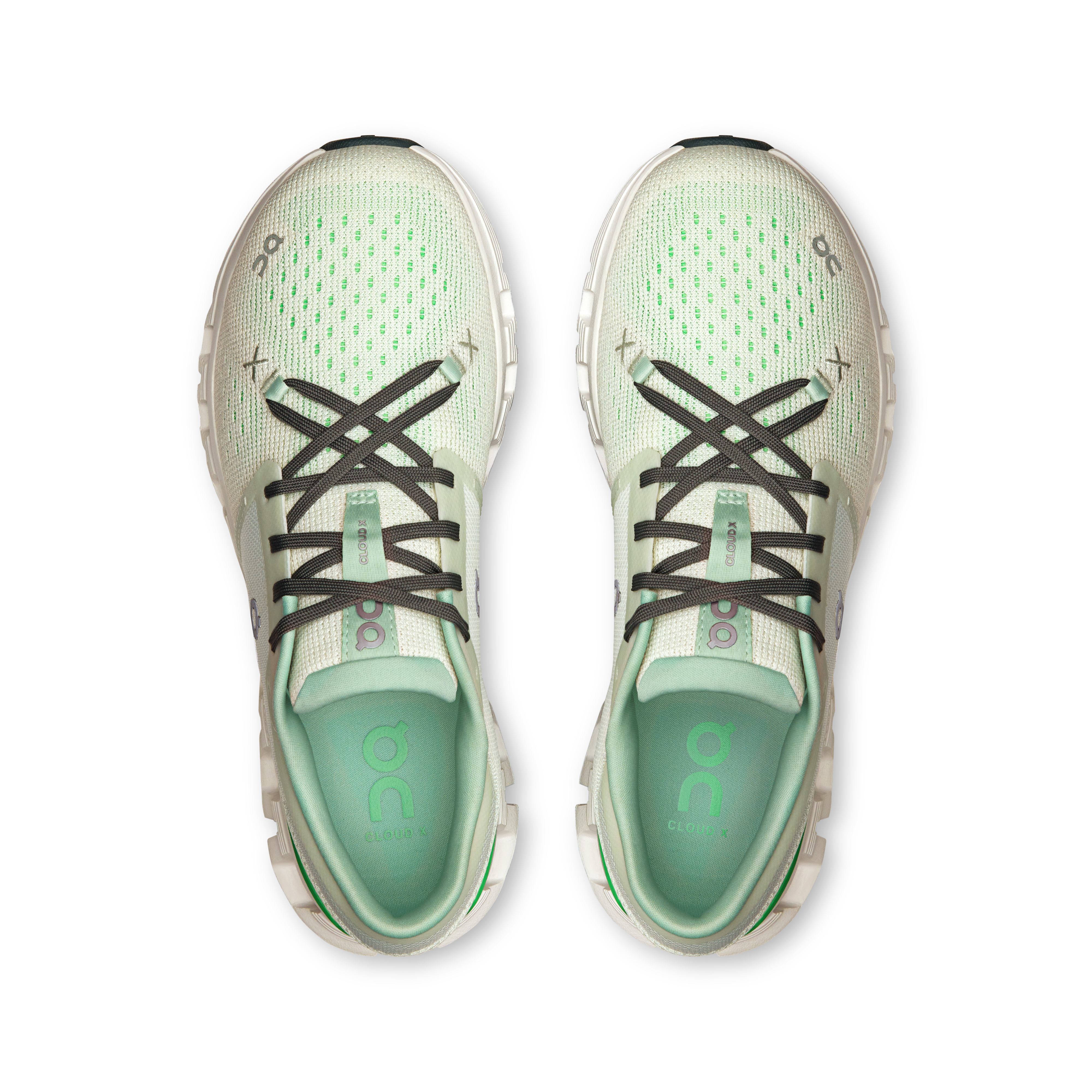 Women's Cloud X 4 Running Shoes - Aloe & Honeydew Color - Lightweight Cushioned Sneakers for Jogging, Gym Workouts & Daily Walking