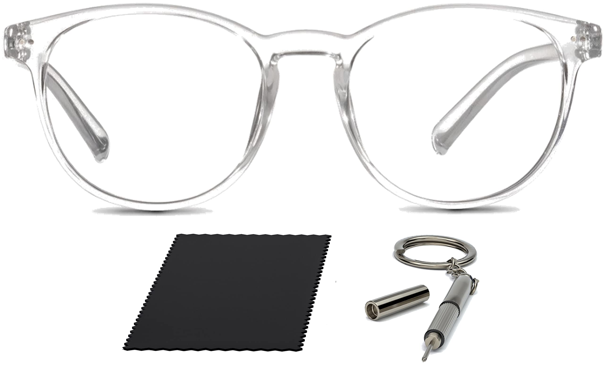 Riccardo Materossi Blue Light Blocking Glasses - Anti Glare HD Vision for Gaming, Reading & Computer Use | Unisex Anti Blue Light Glasses with HMAR Coating | Reduce Eye Strain & Improve Sleep | UK Brand | Perfect for Office Work, Online Classes & Nighttime Screen Use