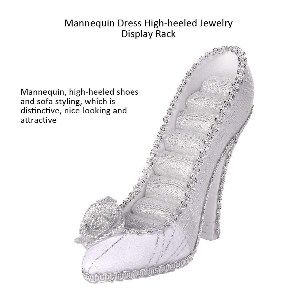 Elegant Jewelry Organizer - Earring Necklace Ring Holder with High-Heeled Design, Jewelry Display Stand for Earrings, Necklaces & Rings - Perfect for Bedroom, Bathroom & Retail Store Display (1#)