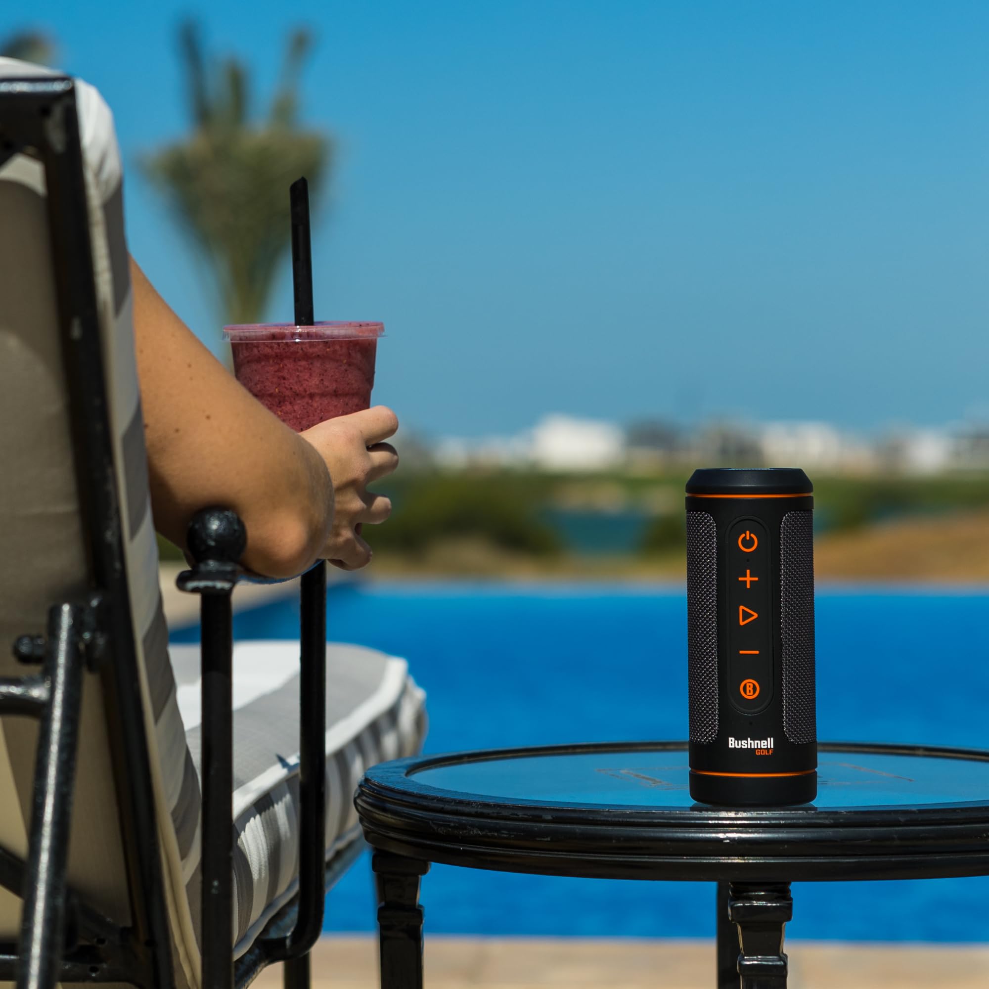 Bushnell Golf Wingman 2 Bluetooth Speaker with Audible GPS Distance Measurements - Perfect for Golf Courses, Driving Ranges & Outdoor Sports