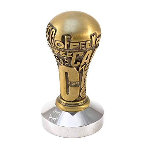 Premium Solid Brass Espresso Tamper with Ergonomic Handle - Professional Barista Coffee Accessory for Perfect Espresso Extraction - Ideal for Home Baristas & Coffee Shops