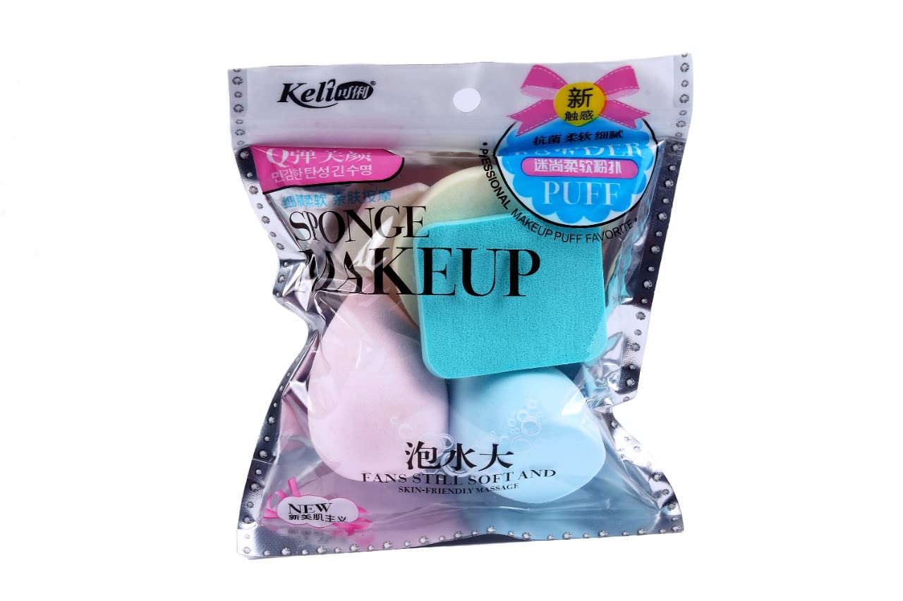 Premium HN Plus Keli Beauty Blender Makeup Sponge - Professional Grade, Soft & Blemish-Free (6-Pack) | Perfect for Liquid Foundation, Concealer & Powder Application