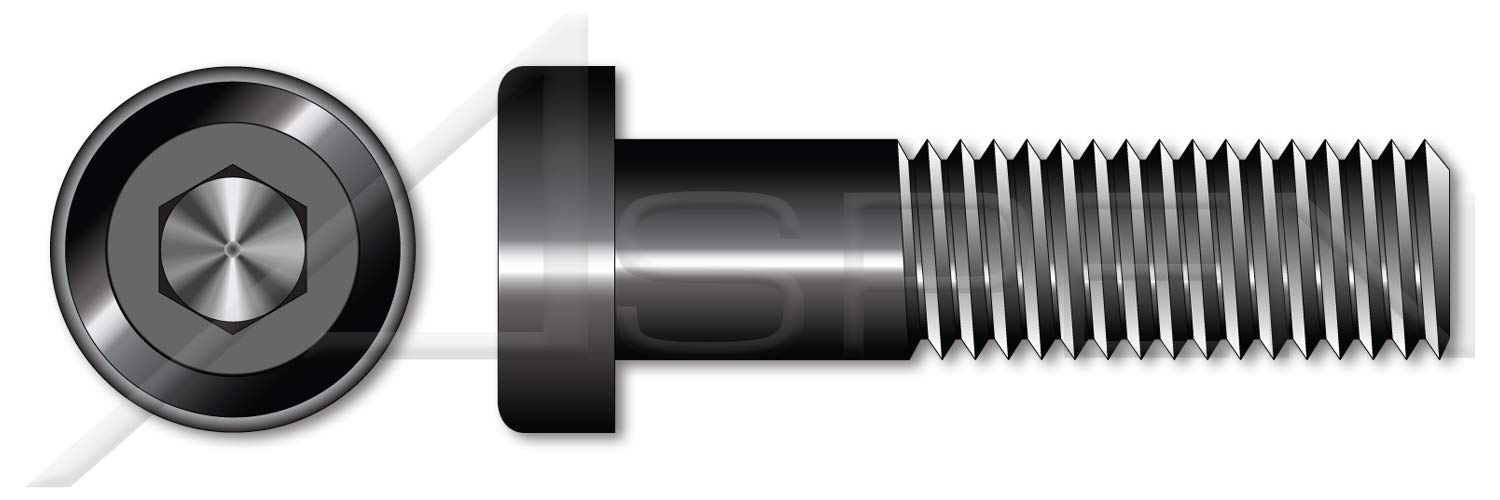 25 Pcs M6-1.0 x 70mm DIN 7984 Low Head Hex Socket Cap Screws - Class 8.8 Steel Plain - for Furniture, Machinery, and DIY Projects