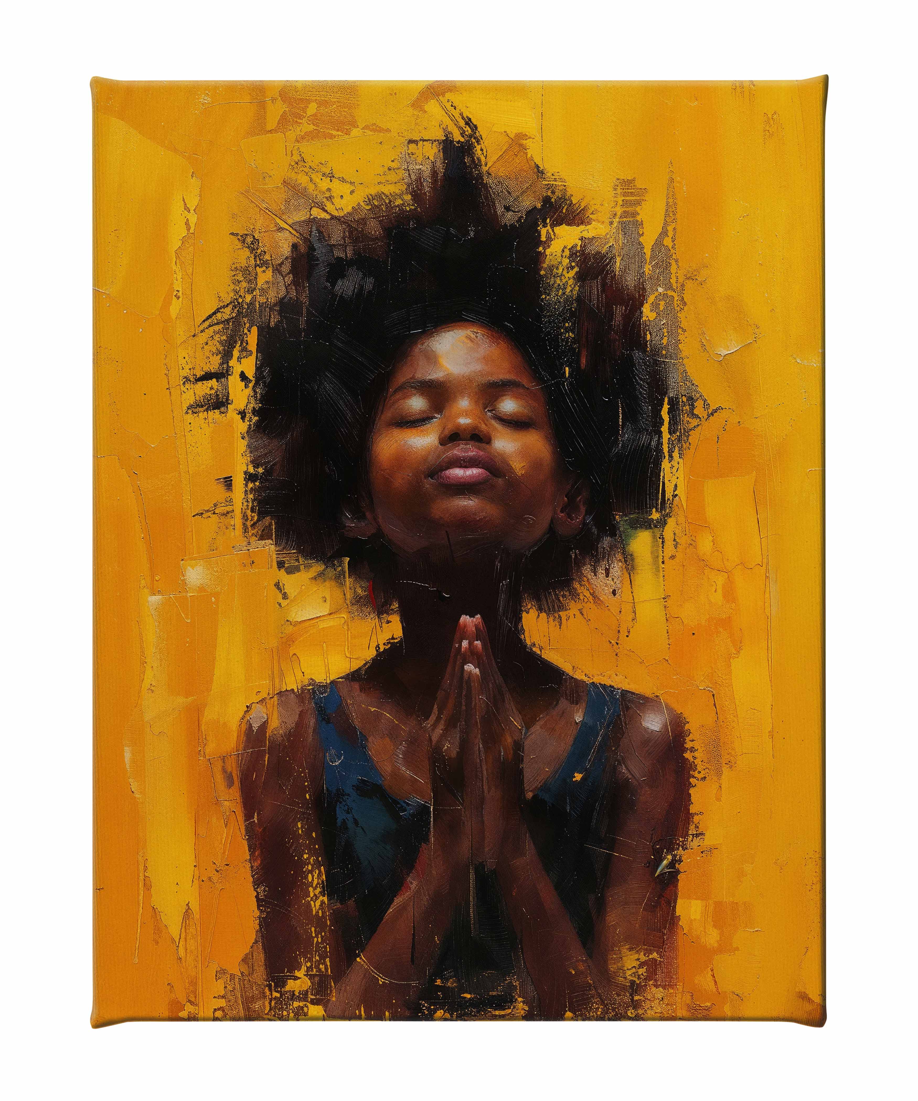 Devotional Candlelit Art - Gallery Wrapped Canvas Wall Decor for Home, Church & Meditation Spaces | Spiritual Decor & Religious Gift Idea