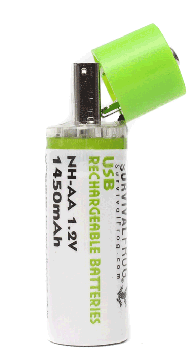 EASYPOWER USB Rechargeable AA Batteries - 4 Pack, 2800mAh High Capacity NiMH, for Cameras, Toys, Flashlights & More - Eco-Friendly Power Solution for Home & Travel
