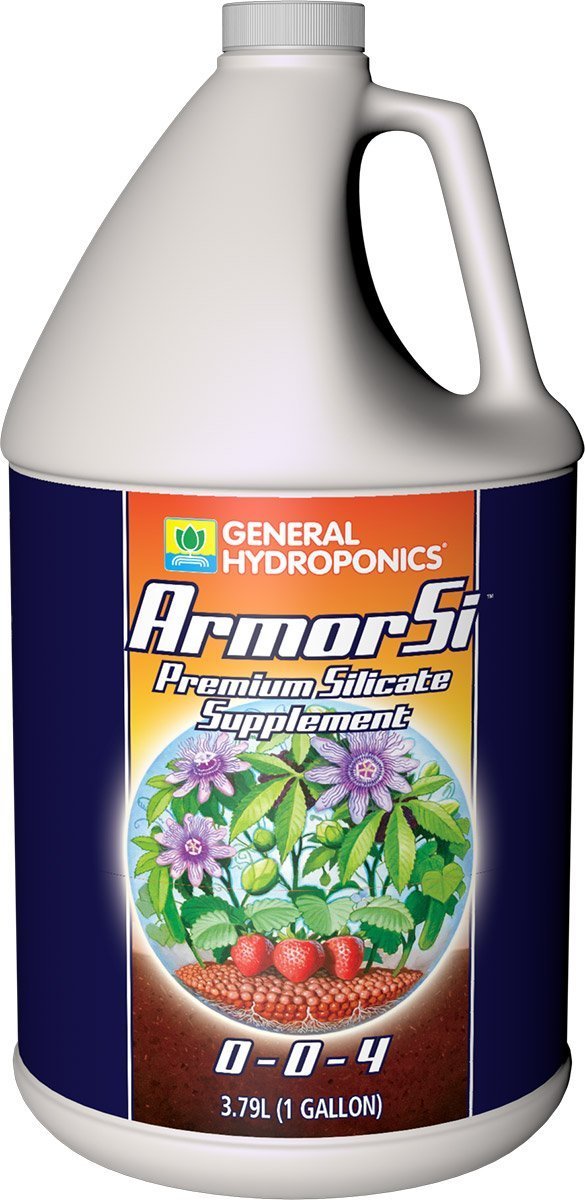 General Hydroponics Armor Si - 1 Gallon Silicon Supplement for Stronger Plant Growth | Hydroponic & Soil Gardening | Enhances Stem Strength & Disease Resistance