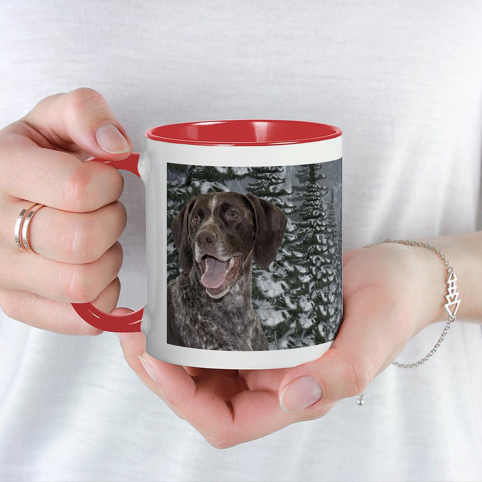 11 oz (325 ml) Ceramic Coffee Mug - Pointer Design by CafePress - Perfect for Office, Home & Gifts