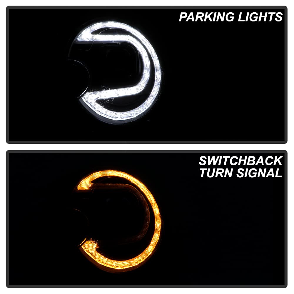 Aftermarket Switch Back Light Bar Headlights for 2010-2012 Mini Cooper (Factory Xenon) - High-Performance LED DRL & Turn Signal Upgrade for Enhanced Night Driving Safety