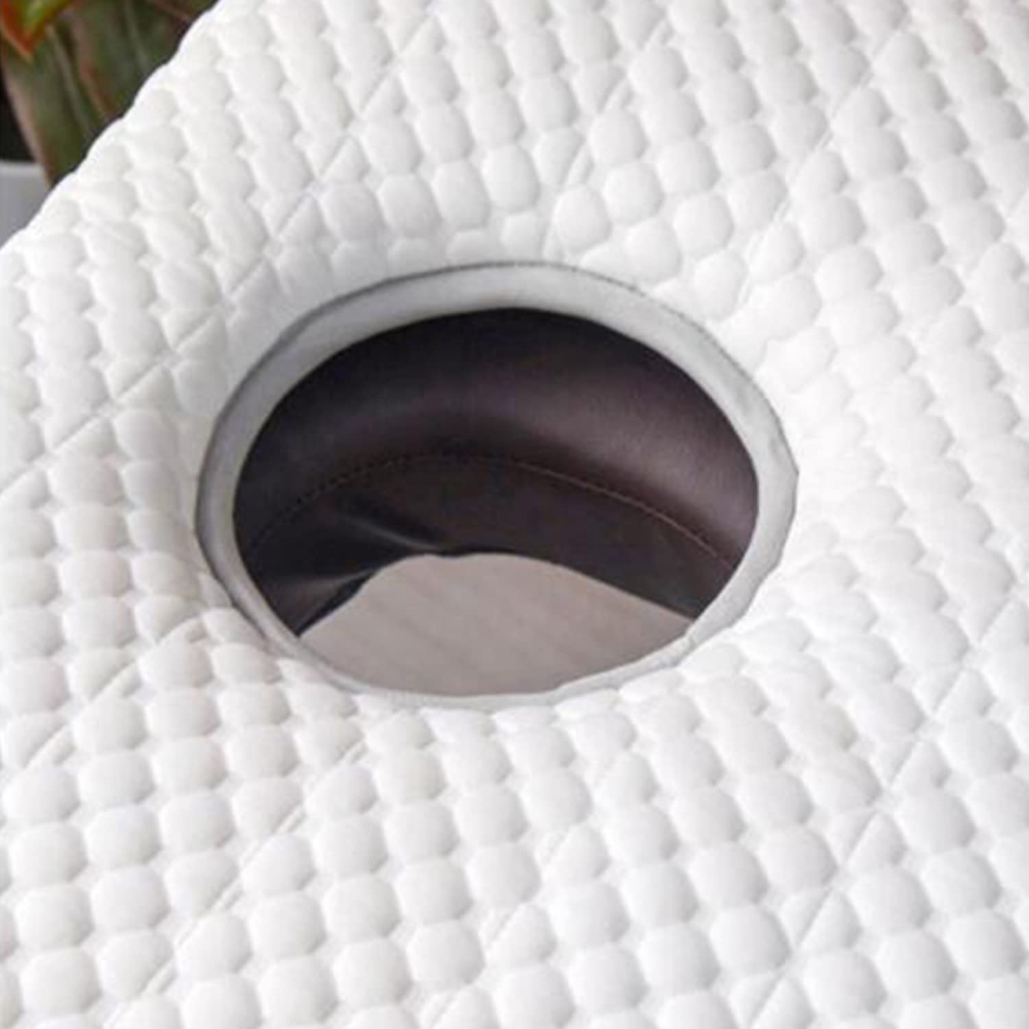 Premium 3cm Thick Memory Foam Lash Bed Topper with Elastic Bands - Trapezoidal Head Massage Table Mattress Protector - Breathable Spa Bed Pad with Ventilation Holes (60x180cm, Gray) - Ideal for Eyelash Extensions, Massage Therapy & Spa Treatments