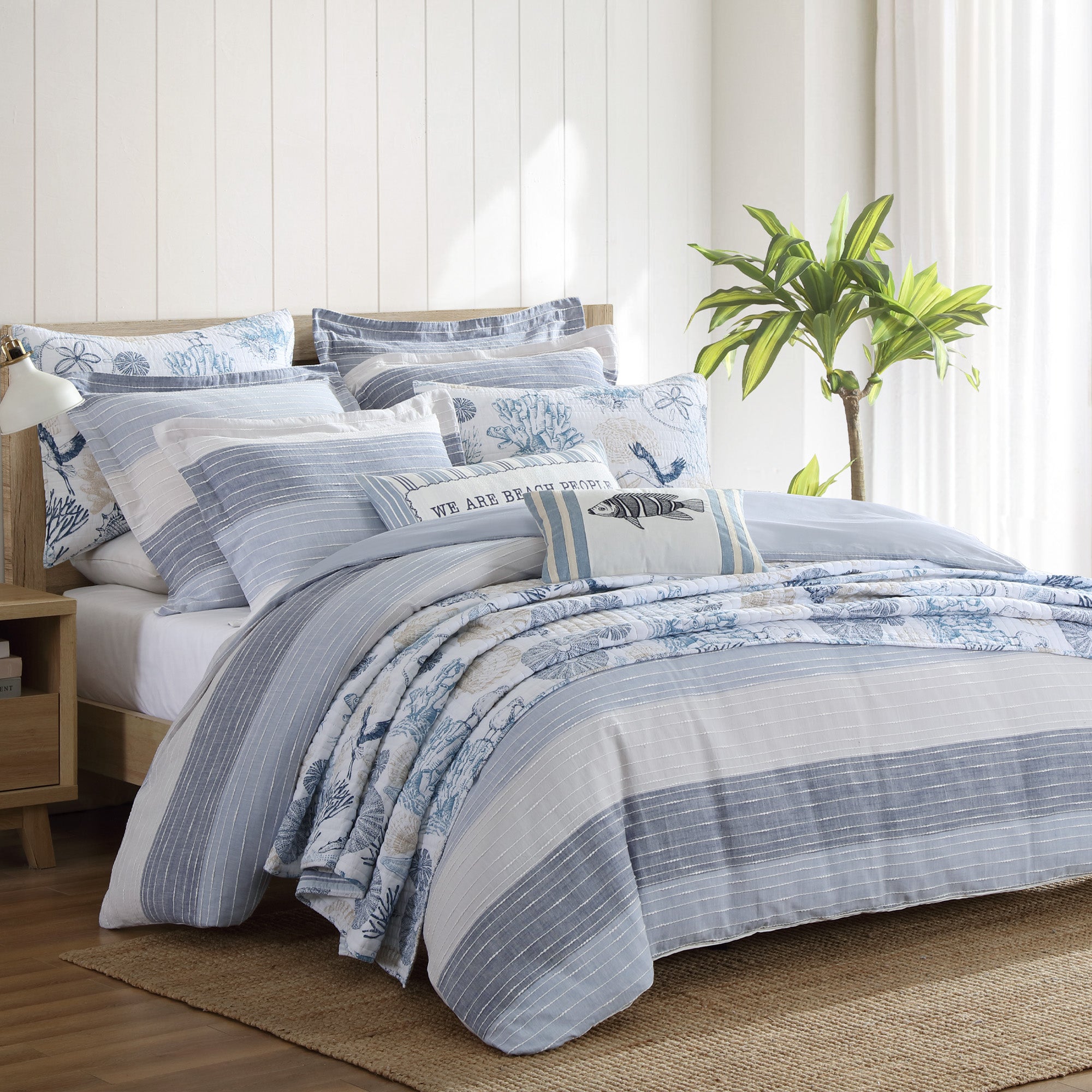 Sand Stripes Duvet Cover Set - Soft & Breathable Bedding Set with Pillowcases - Perfect for Modern Bedroom, Guest Room & Dorm Decor