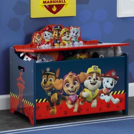PAW Patrol Deluxe Toy Box - Kids Storage Organizer for Toys, Books & Games | Perfect for Playroom, Bedroom & Daycare Organization