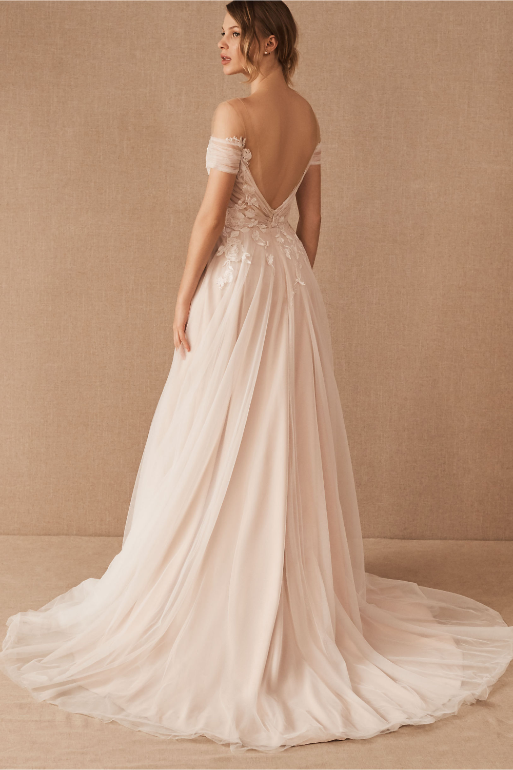 BHLDN Willowby Katara Wedding Gown - Elegant Lace Bridal Dress for Beach, Garden & Boho Chic Ceremonies | Perfect for Outdoor & Destination Weddings