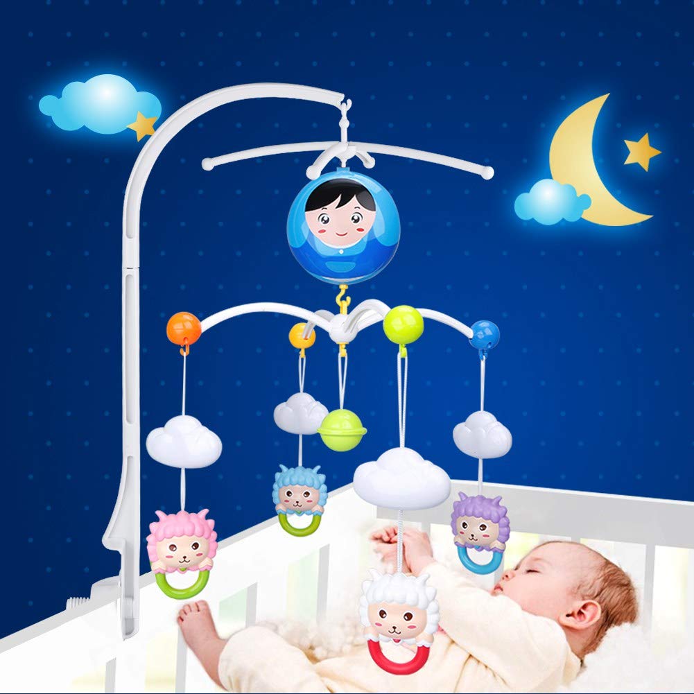 Baby Crib Mobile with Music Box Holder - 26.8
