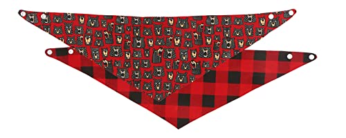 Red Plaid Dog Bandana