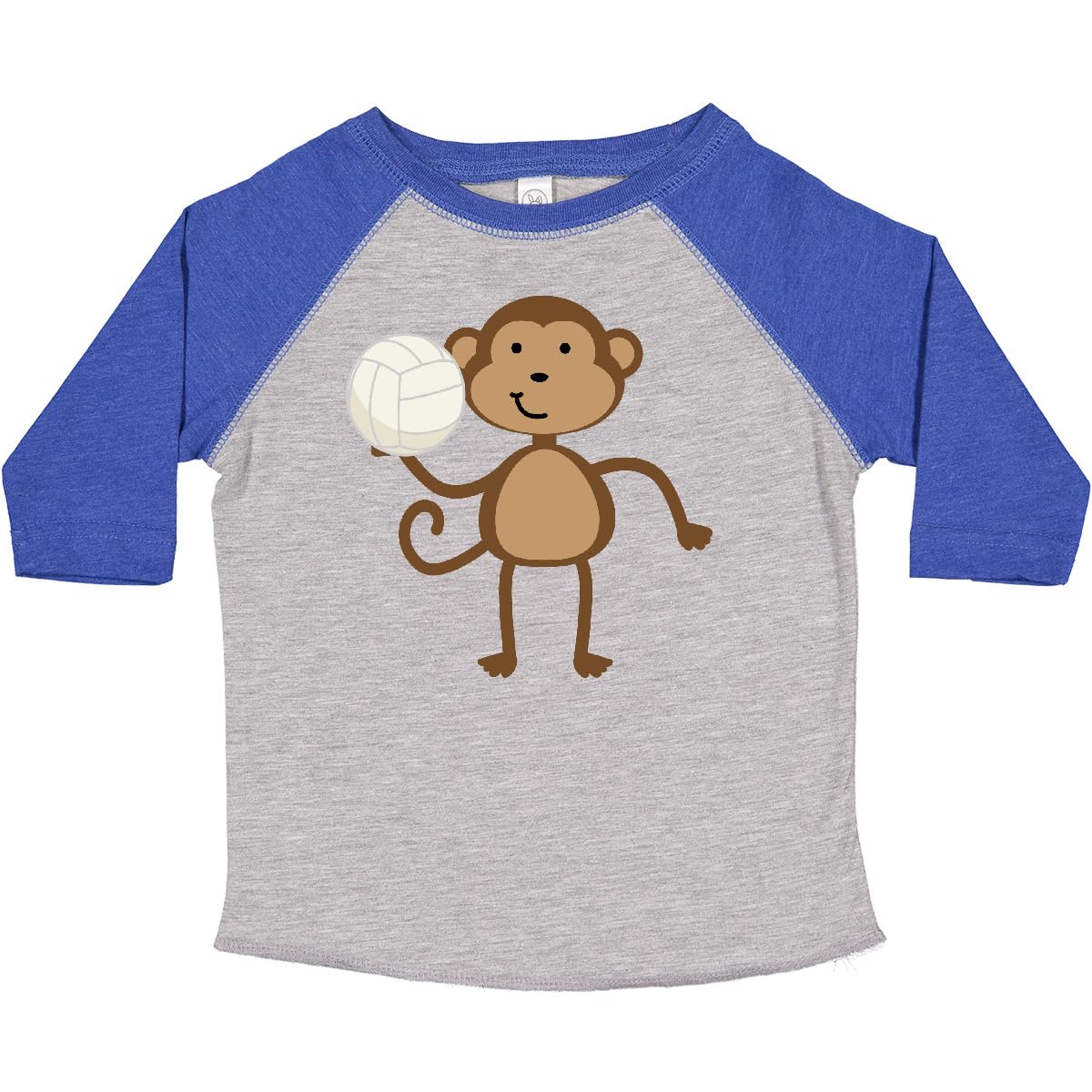Inktastic Volleyball Monkey Boy Toddler T-Shirt - Cute Graphic Tee for Active Kids | Playground, Sports & Casual Wear
