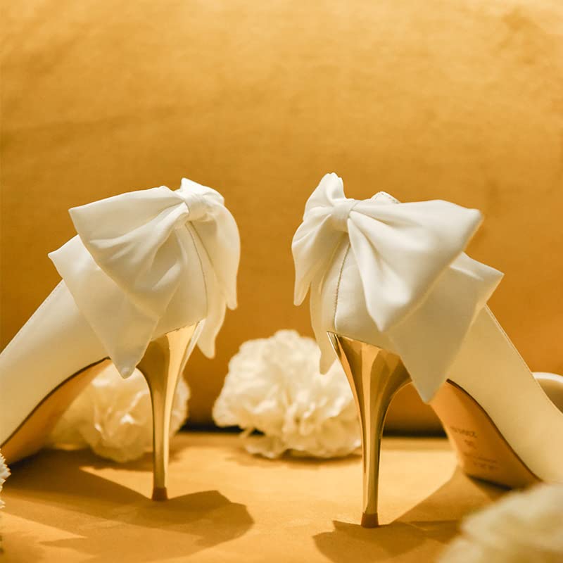 Elegant Women's Pointed Toe High Heel Wedding Shoes - 8cm/3.14