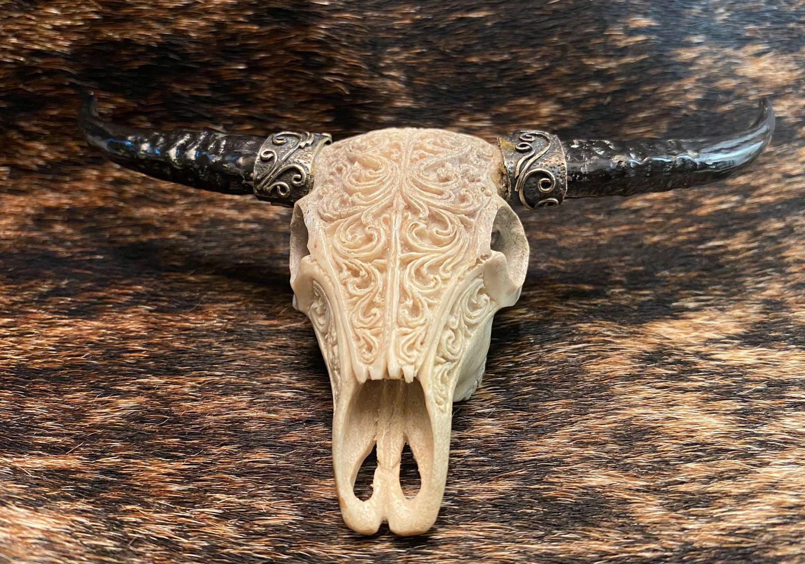 Authentic Buffalo Skull Small - Handcrafted Western Decor for Home & Office | Perfect for Rustic, Cowboy, and Native American Themed Spaces
