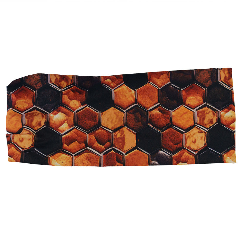 Honeycomb Headband for Women - Soft & Stretchy Hair Accessories for Workouts, Yoga, and Everyday Wear