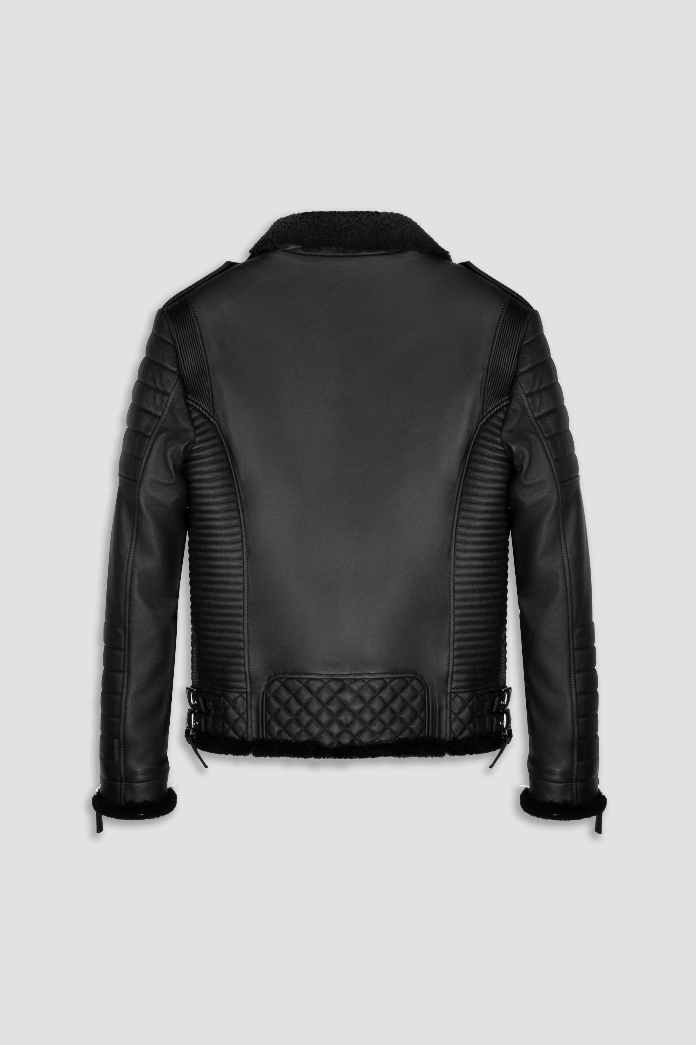 Kay Michaels 3.0 Genuine Shearling Leather Jacket for Men - Winter Warm Coat for Outdoor Activities & Casual Wear