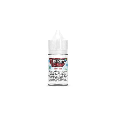 Cherry Salt Nic E-Liquid - Berry Drop ICE Salts 30mL for Vape Pods & Refillable Devices | Sweet Fruity Flavor with Cooling Menthol