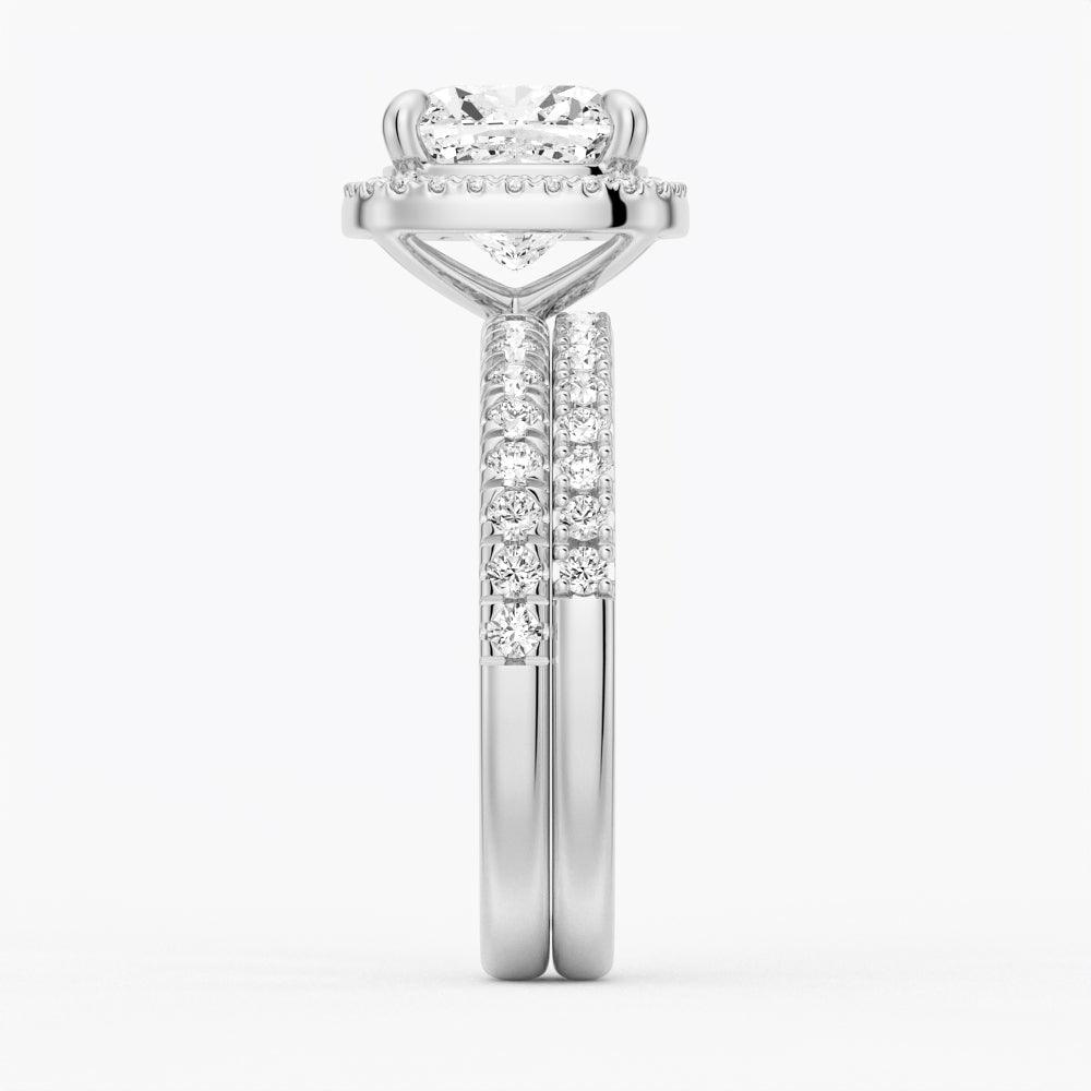 Exquisite Cushion Cut Halo Moissanite Engagement Ring for Women - Sparkling Wedding & Proposal Jewelry Gift (Perfect for Anniversaries, Valentine's Day & Special Occasions)