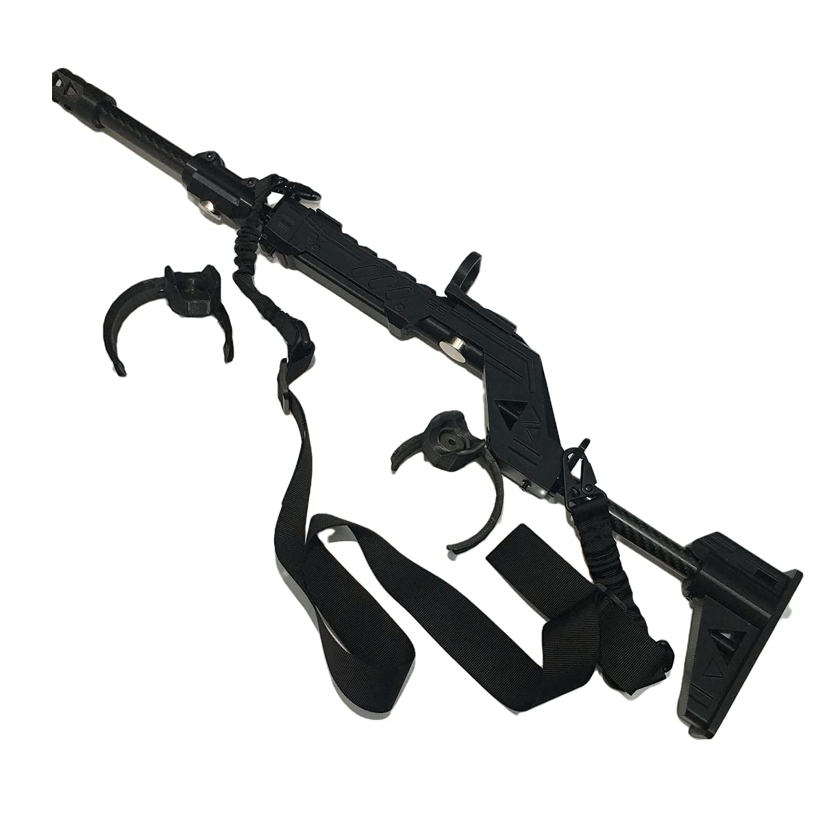 SKTY VR Gun Stock with Magnetic Rifle Butt & Sling - Enhanced FPS Shooting Accessory for Virtual Reality Gaming | Perfect for Oculus Quest 2, HTC Vive, and PSVR