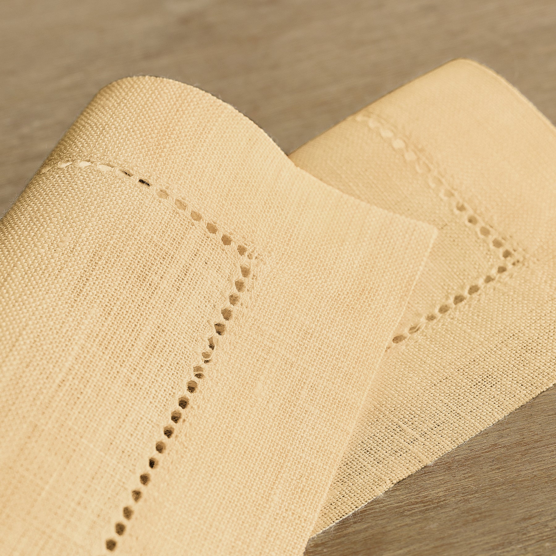 Premium Classic Hemstitch Cocktail Napkins - Set of 12 White Linen Napkins for Parties, Weddings & Formal Dining - Elegant Drink Coasters for Home Bar & Dinner Table Decor