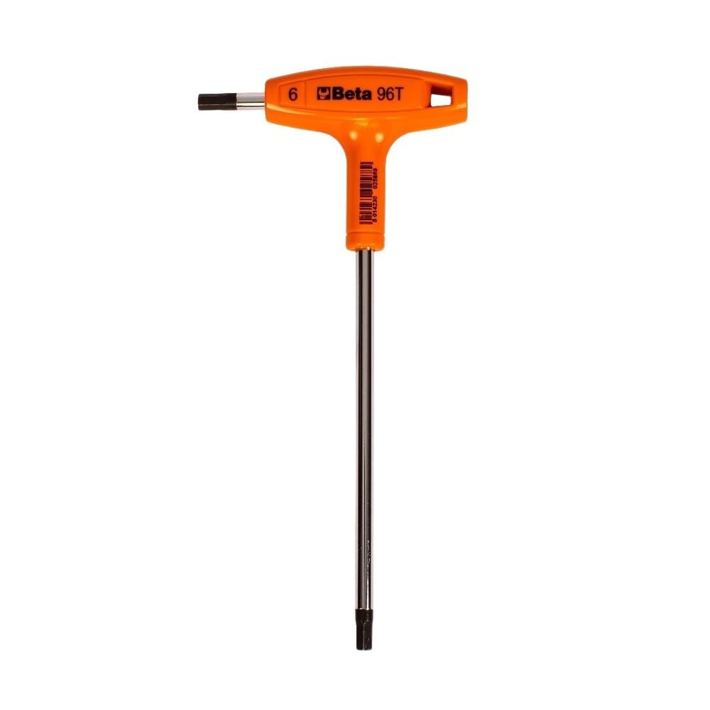 Beta 96T High Torque T-Handle Hex Key Wrench 5mm - Professional Grade Hex Key Set for Automotive, Bicycle & Machinery Repair