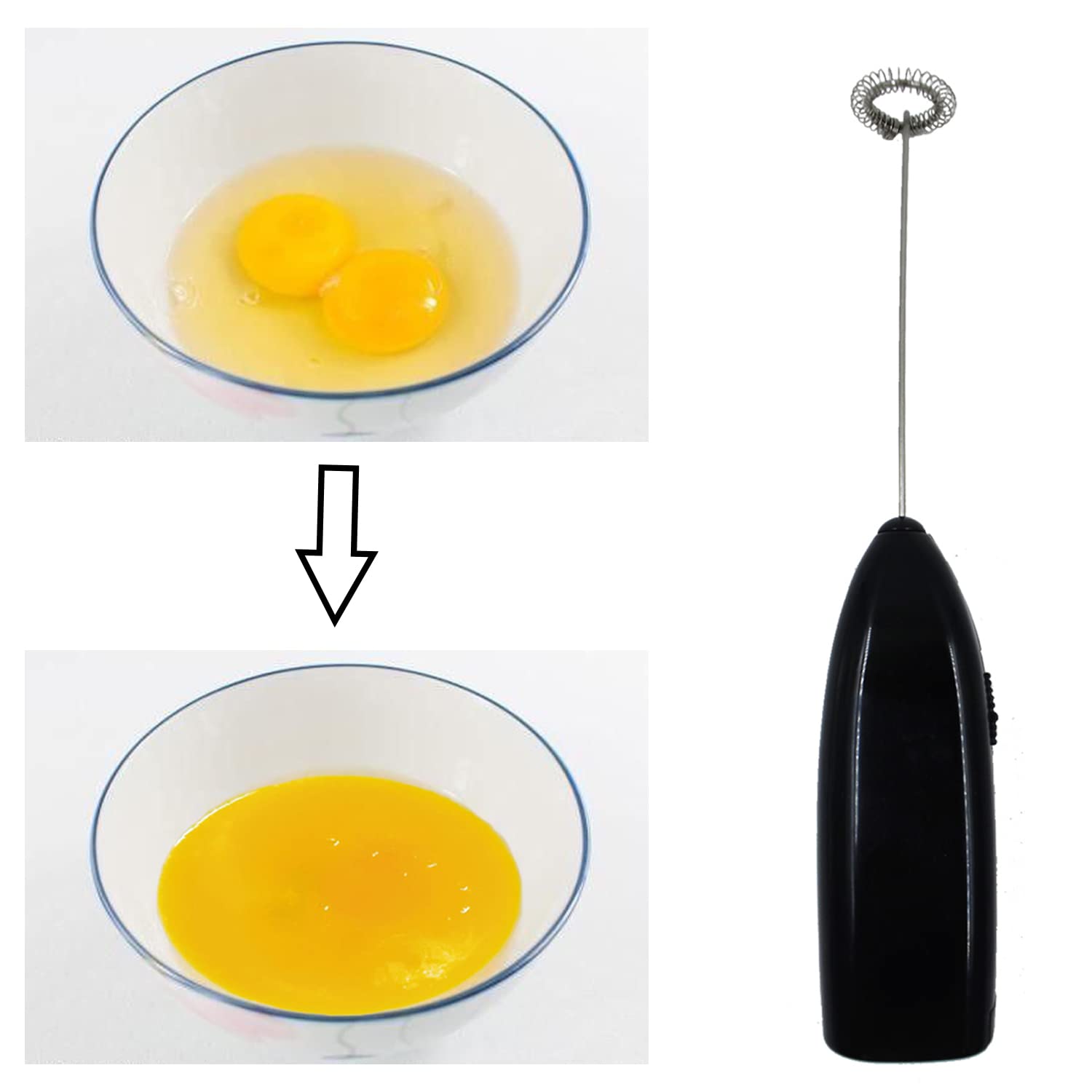 **Multi-Purpose Hand Blender - 5-in-1 Immersion Electric Mixer with 304 Stainless Steel Blending Stick, Milk Frother & Egg Beater for Coffee, Juice, Smoothies - Perfect for Kitchen, Baking & DIY Drinks**